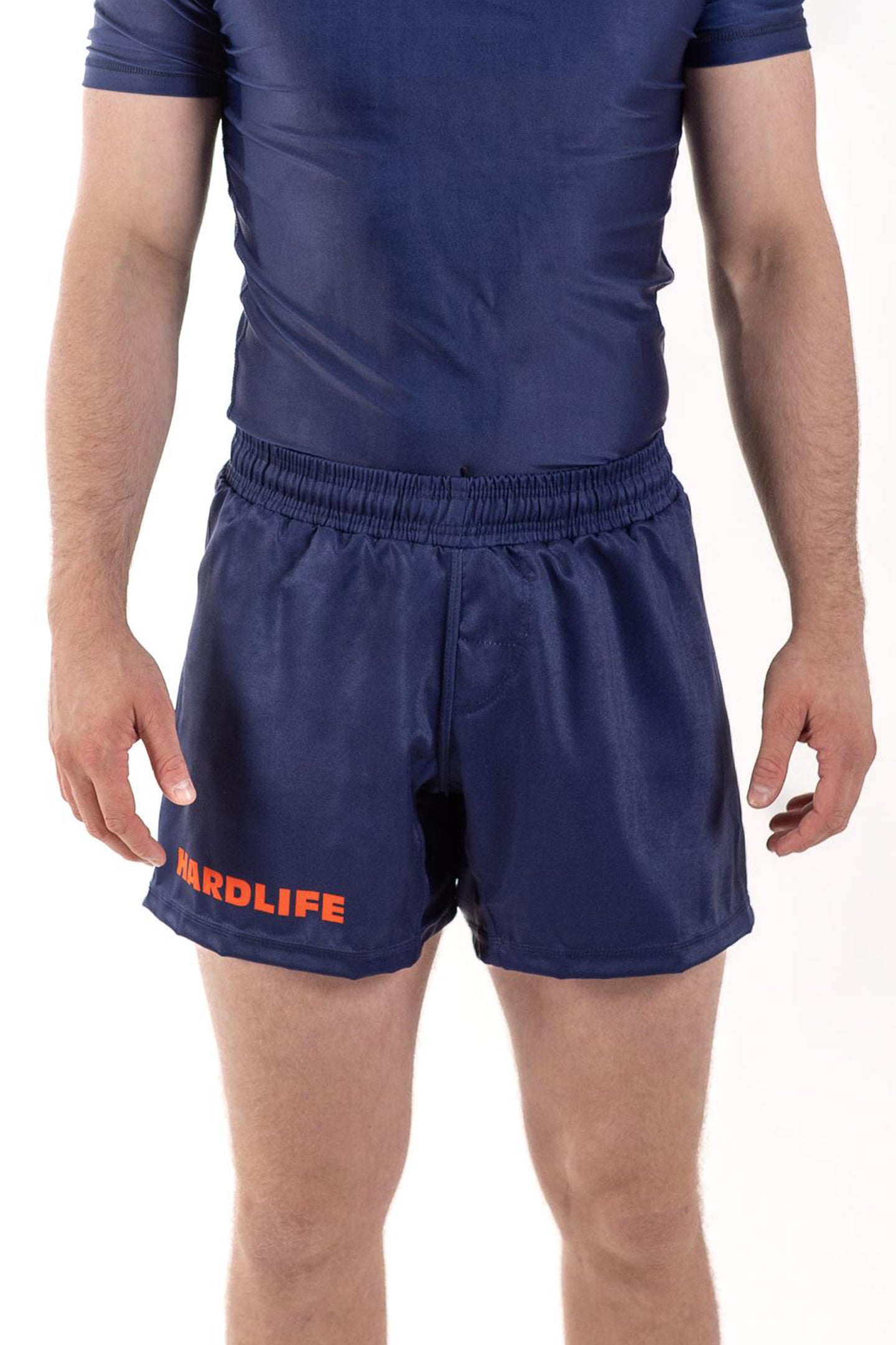 Image of Midnight Blue MMA Shorts - midnight-blue-mma-shorts: Unleash your inner warrior with the Men's Hardlife Cypress Hill MMA Shorts