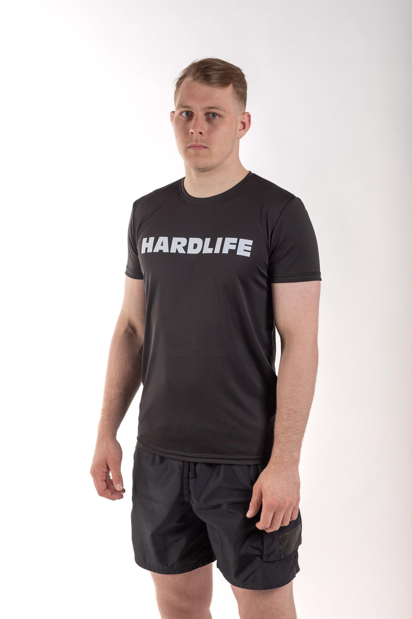 Image of Hardlife Retro Training Tee - hardlife-retro-training-tee: Experience a throwback to classic athletic wear with the Men's Hardlife Retro Training Tee