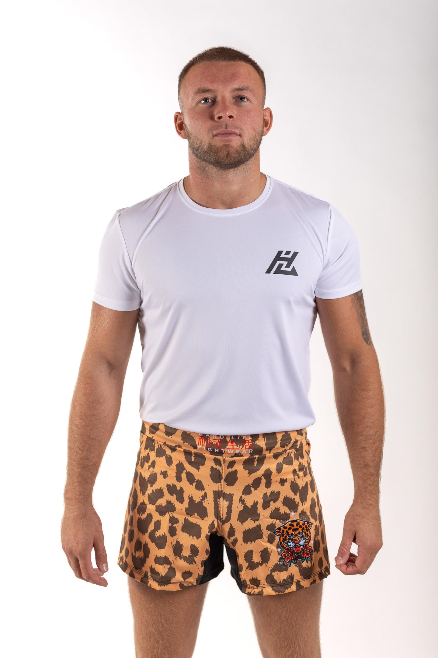 Leopard Print MMA Shorts