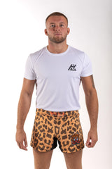 Leopard Print MMA Shorts