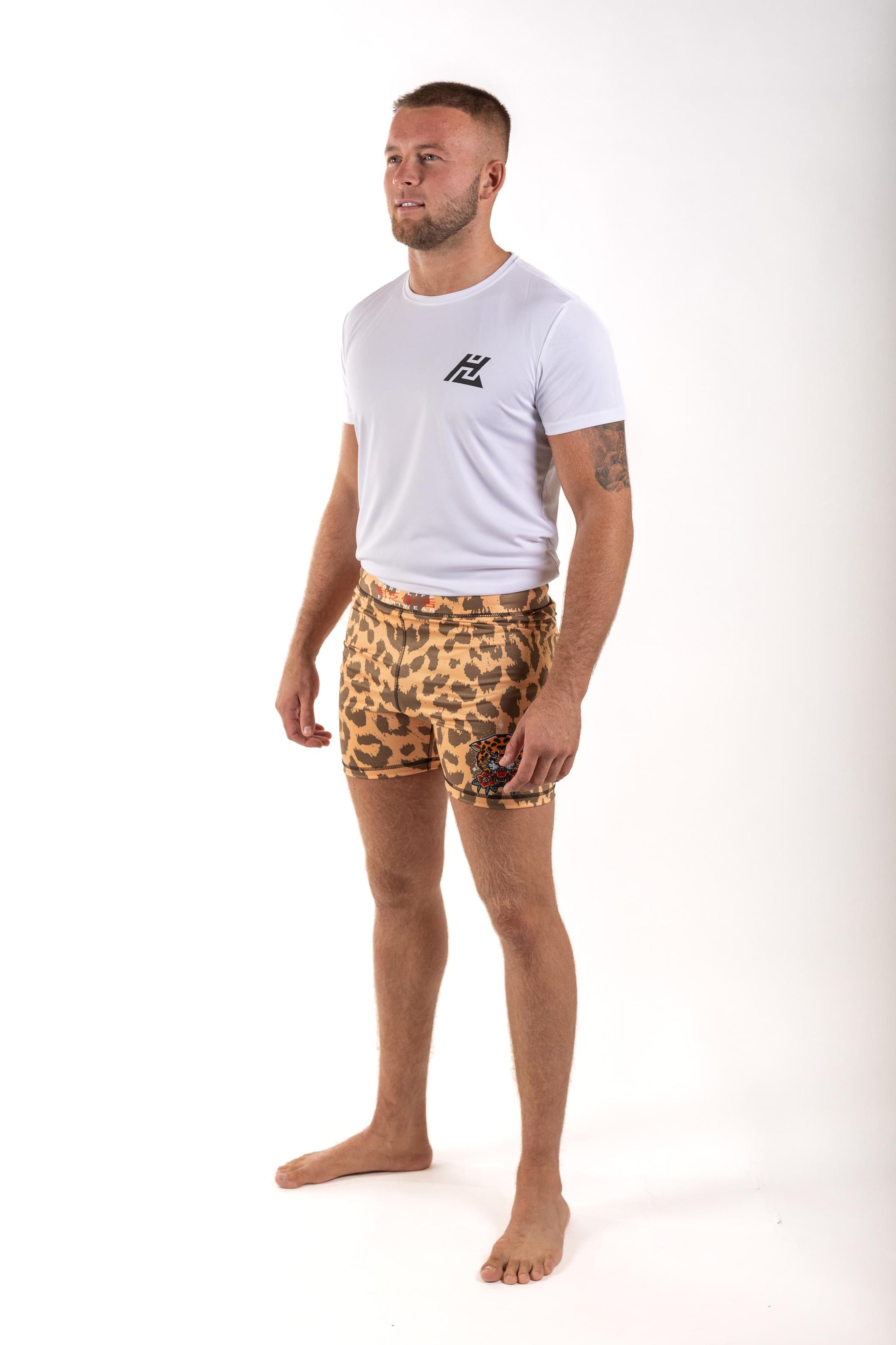 Leopard Print Vale Tudo Shorts