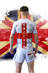 Hardlife English Rashguard and MMA Shorts rear view