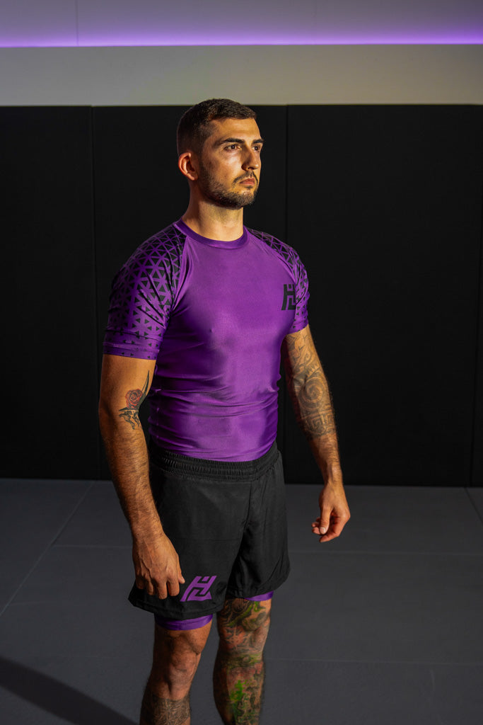 Royal Grapple Purple Rashguard