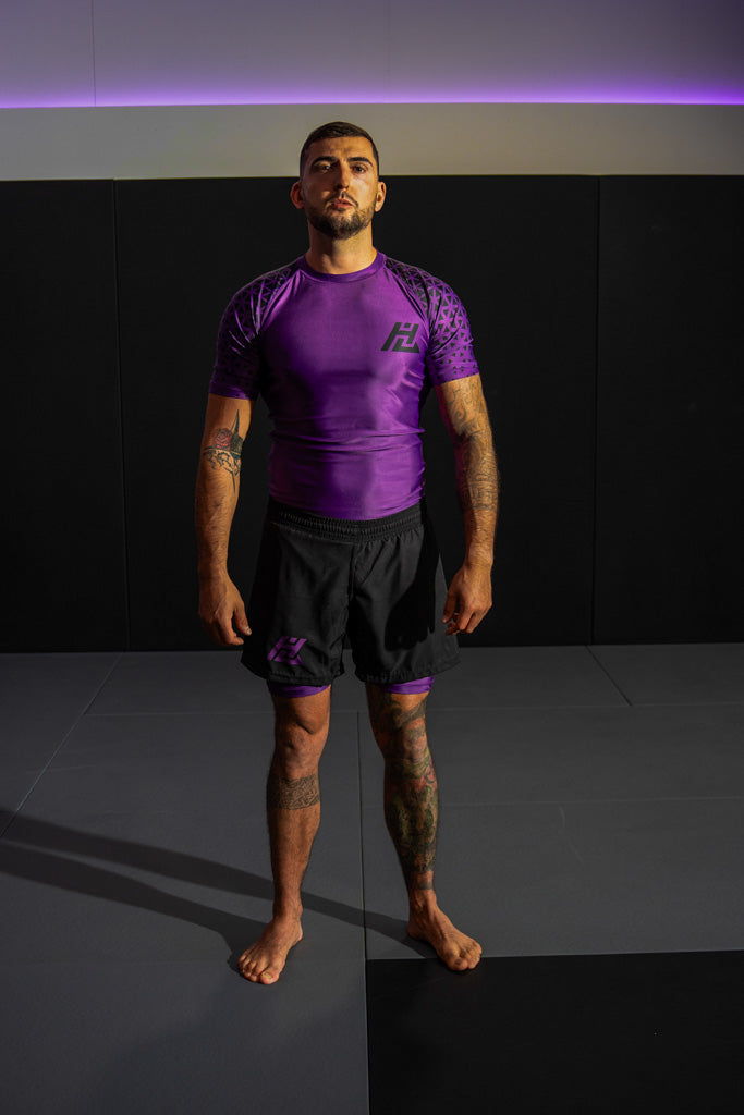 Royal Grapple Purple Rashguard